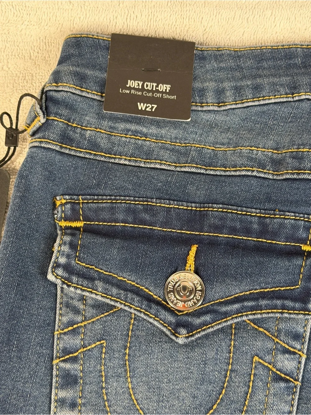 true religion joey cut off shorts w27 woman’s